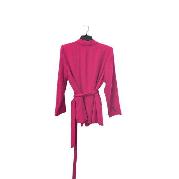 Rachel Roy Hot Pink Blazer XXL with Waist Tie - Picture 2 of 4